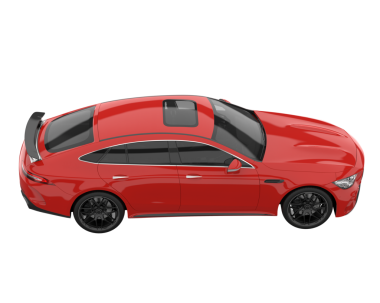 Modern lüks araba beyaz zemin üzerine