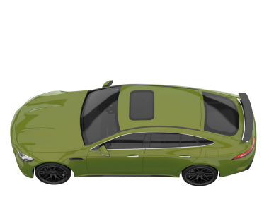 Gerçekçi araba beyaz üzerine izole