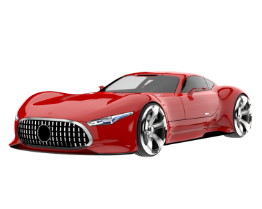 Modern araba. Vektör çizimi. beyaz arkaplanda izole edilmiş