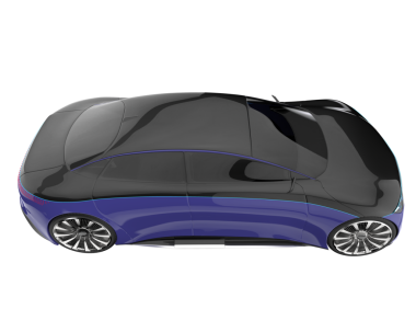 araba siyah arkaplanda izole edildi