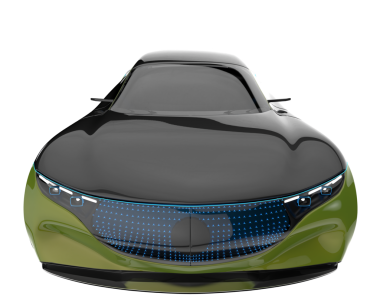 - Araba. Siyah arkaplanda vektör illüstrasyonu.