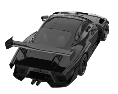 araba beyaz arkaplanda izole edildi