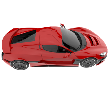 modern elektrikli araba - 3D render