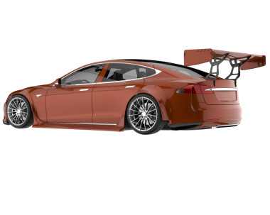 modern araba beyaz arka planda izole edildi. 3 boyutlu görüntüleme