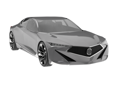 - Araba. 3d illüstrasyon.