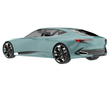 Beyaz arkaplandaki araba.