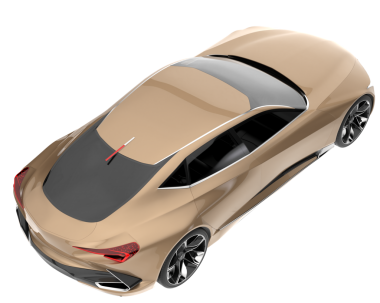 araba beyaz arkaplanda izole edildi