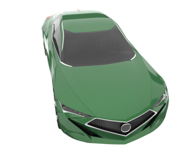 modern otomobil arka planda izole edildi