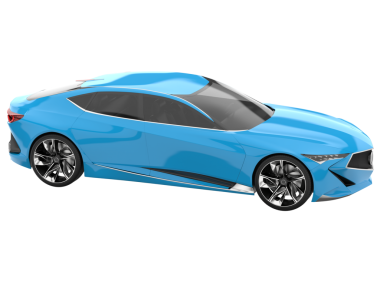 Modern araba. ön görünüm.