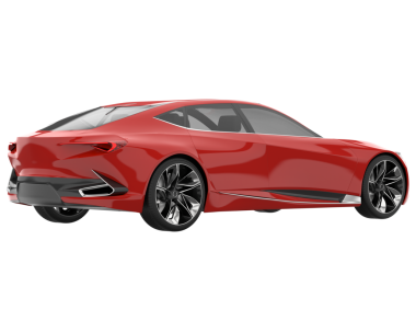 Siyah arkaplanda gerçekçi bir araba.