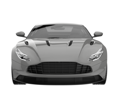 beyaz arkaplanda modern araba