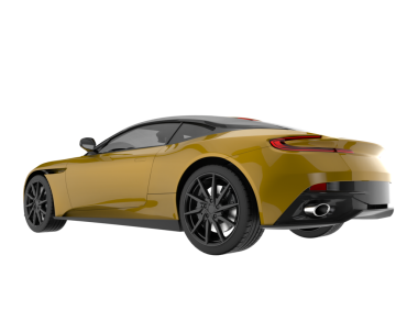 Modern spor araba yan görünümü.