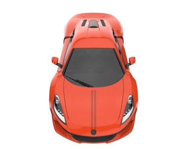 gerçekçi 3 boyutlu spor araba çizimi