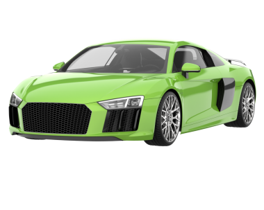 gerçekçi modern araba beyaz arka planda izole.