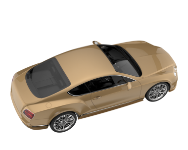 Beyaz arka planda gölgesi olan modern araba..