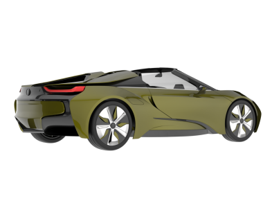 modern araba beyaz arka planda izole edilmiş. 3 boyutlu görüntüleme - 3 boyutlu.