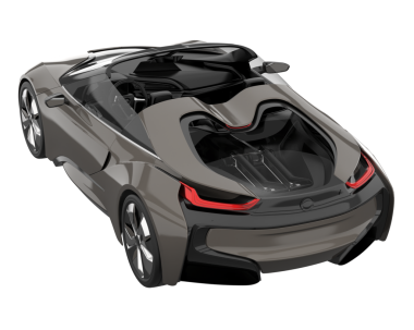 modern spor araba izole