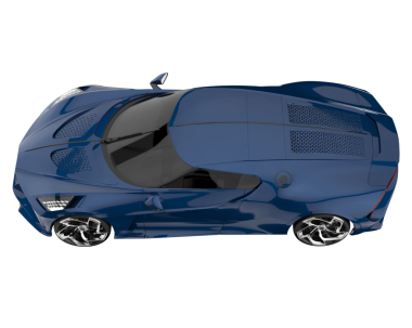 Modern araba siyah arka planda izole edilmiş. 3d oluşturma