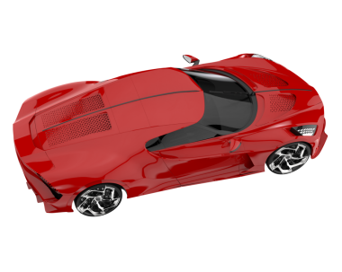 Siyah arka planda modern araba