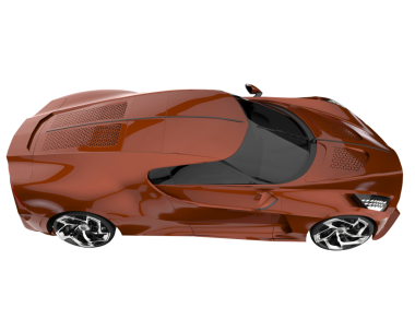 Modern araba arka planda izole edilmiş. 3D görüntüleme - illüstrasyon