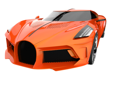 beyaz arka planda modern süper araba