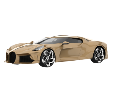 Stüdyo ortamında daha az genel bir konsept arabanın 3 boyutlu çizimi