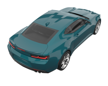 Gri arka planda koyu modern araba.