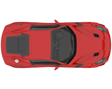 Modern spor araba - yan görünüm