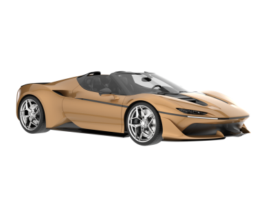 Süper modern lüks araba - 3 boyutlu illüstrasyon