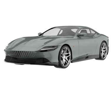 beyaz arka planda gerçekçi modern araba.