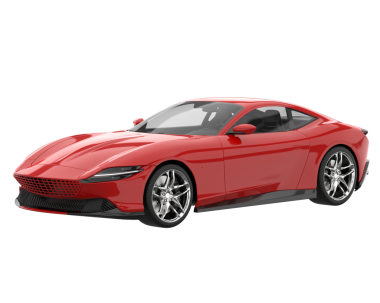 Gerçekçi kırmızı spor araba. vektör illüstrasyonu.