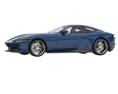 araba beyaz arkaplanda izole edildi. 3 boyutlu görüntüleme - görüntü