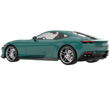 Araba beyaz arka planda izole edilmiş. 3d illüstrasyon