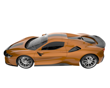 modern spor araba izole