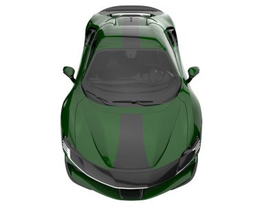 Beyaz arka planda bir araba. 3d illüstrasyon