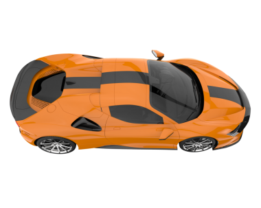 modern araba beyaz arka planda 3 boyutlu olarak izole edilmiştir.