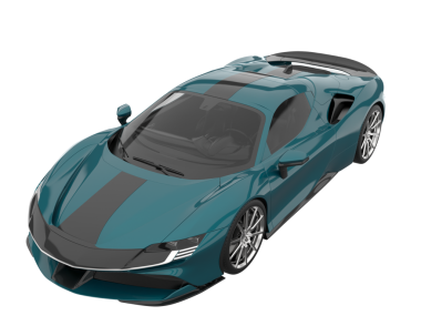 Modern araba. 3 Boyutlu Hazırlama