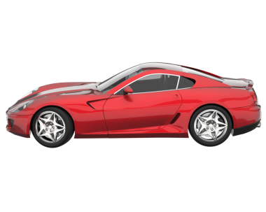 kırmızı modern kaslı araba