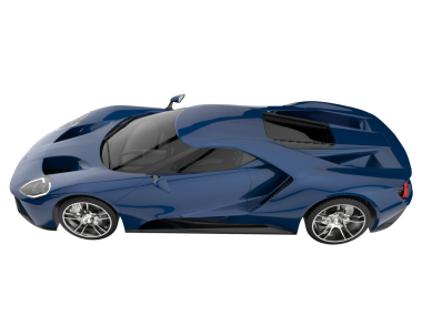 Modern araba arka planda izole edilmiş. 3d oluşturma