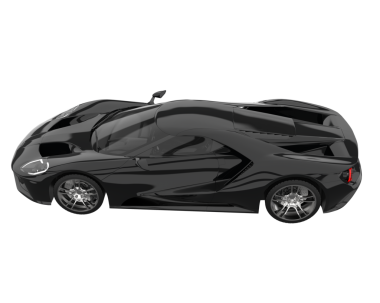 gerçekçi siyah araba beyaz arkaplanda izole