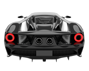 koyu renkli modern araba beyaz arkaplanda izole.