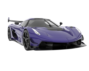 3 boyutlu markalı, daha az jenerik bir yarış arabası.