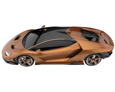 Arka planda modern bir araba. 3d oluşturma