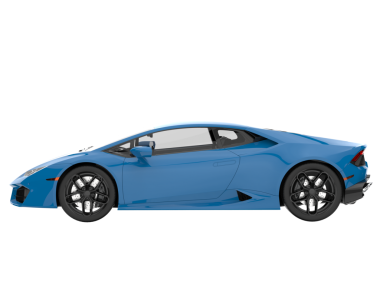 Beyazda izole edilmiş süper spor araba. yüksek çözünürlüklü 3d