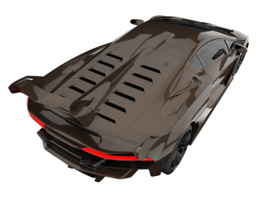 Modern araba arka planda izole edilmiş. 3 Boyutlu Hazırlama