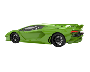 Stüdyo ortamında daha az genel bir konsept arabanın 3 boyutlu çizimi