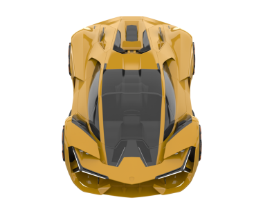 Modern spor araba beyaz arka planda izole edilmiş. 3d oluşturma