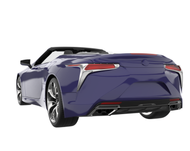 Siyah arka planı olan modern bir araba. 3d oluşturma