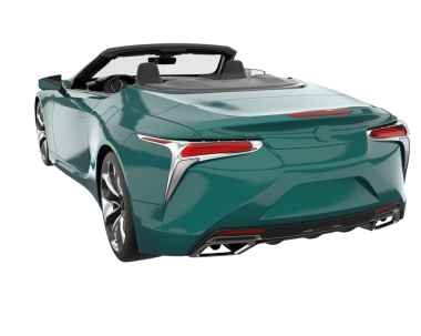 beyaz arkaplanda modern araba