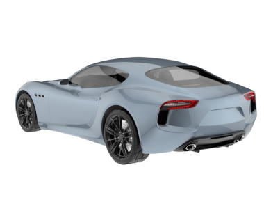 Beyaz arka planda bir araba. yüksek çözünürlük